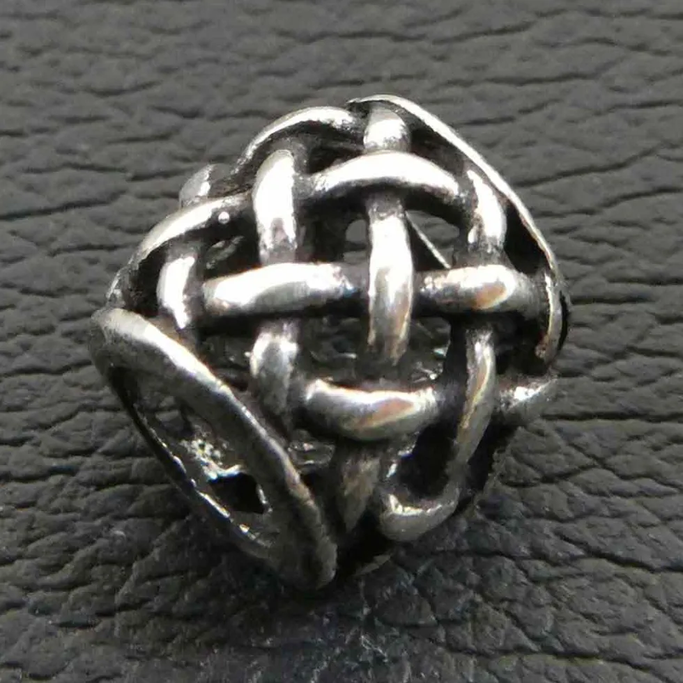 Keltische Bartperle Keltenknoten 925 Silber Bartschmuck