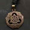 Keltische Kette Schmuck Tri Shild Bronze Anhänger