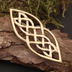 Keltische Knoten Brosche Bronze Gewandnadel Schmuck Mittelalter
