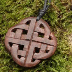 Keltischer Anhänger Schmuck Holz Vierjahreszeiten Kettenanhänger