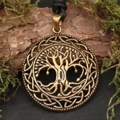 Keltischer Lebensbaum Anhänger Schmuck Bronze