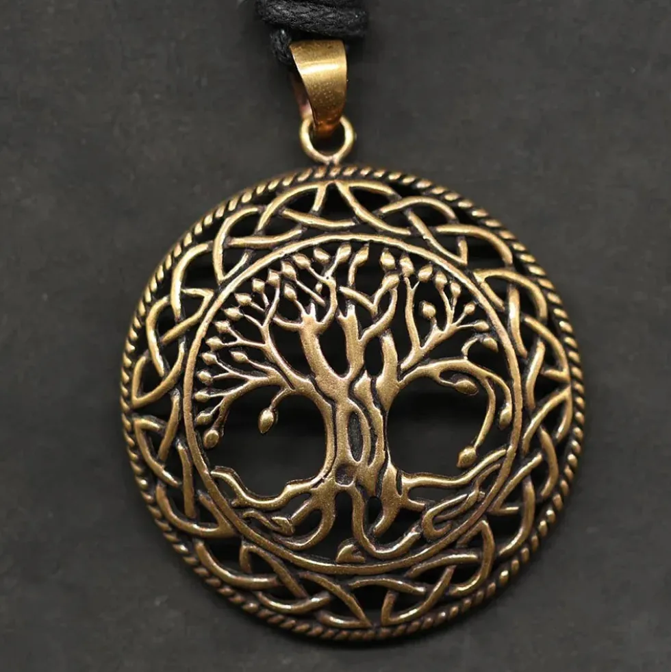 Keltischer Lebensbaum Anhänger Schmuck Bronze