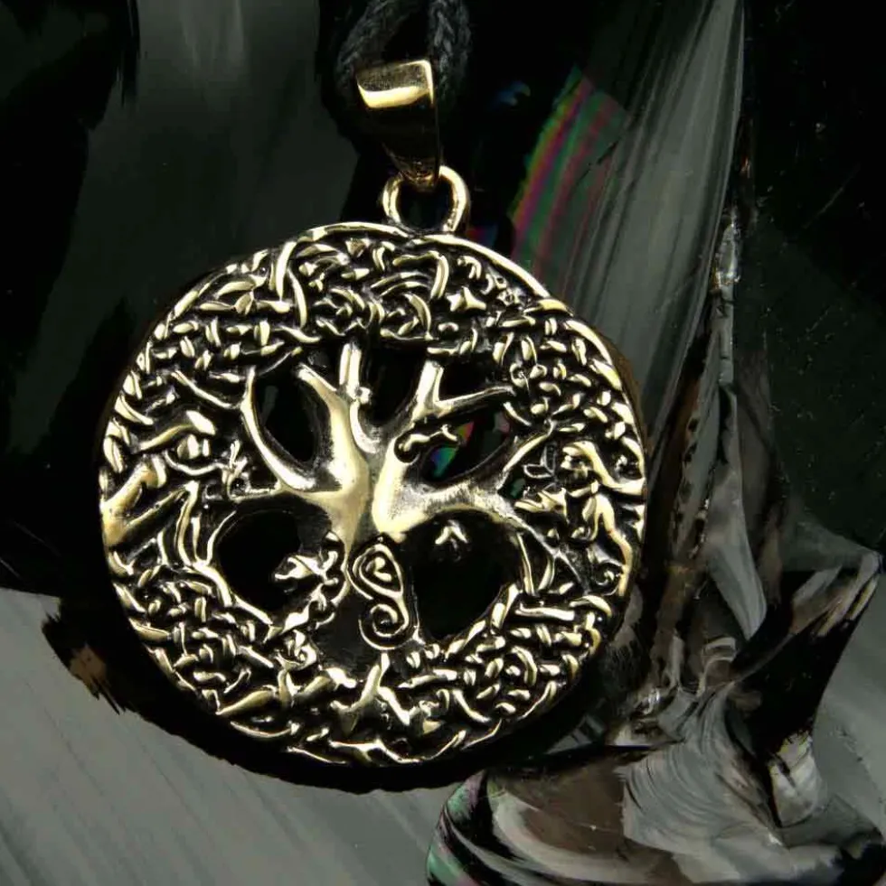 Keltischer Lebensbaum Bronzeschmuck Anhänger