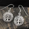 Keltischer Lebensbaum Ohrhänger 925 Silber Ohrschmuck