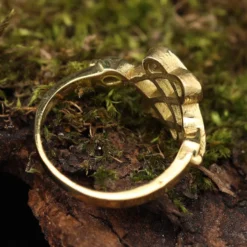 Keltischer Messing Ring zeitloser Schmuck Damen Jungen