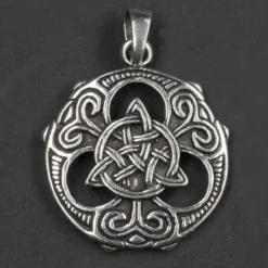 Keltischer Schmuck Kettenanhänger 925 Silber Tris Shild