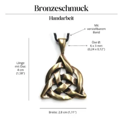 keltischer Schmuck Taliesin Bronze Anhänger