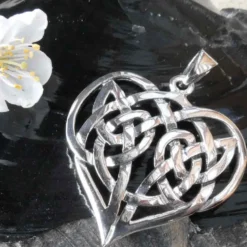 Keltisches Herz Schmuck Anhänger aus Silber 925