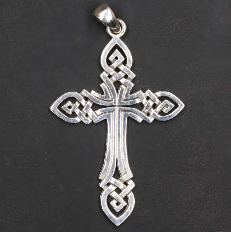 Keltisches Kreuz Schmuck Anhänger aus Silber 925