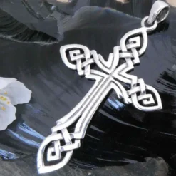 Keltisches Kreuz Schmuck Anhänger aus Silber 925