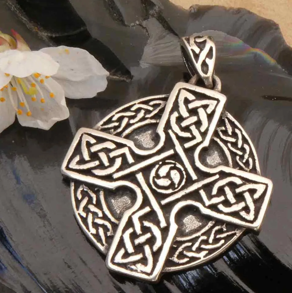 Keltisches Kreuz Schmuck Anhänger Silber 925