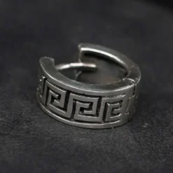 Klapp Creole 16mm 925 Silber Ohrring schlicht (1 Stück)