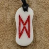 Knochen Rune 23 dagaz - d Schmuck Anhänger