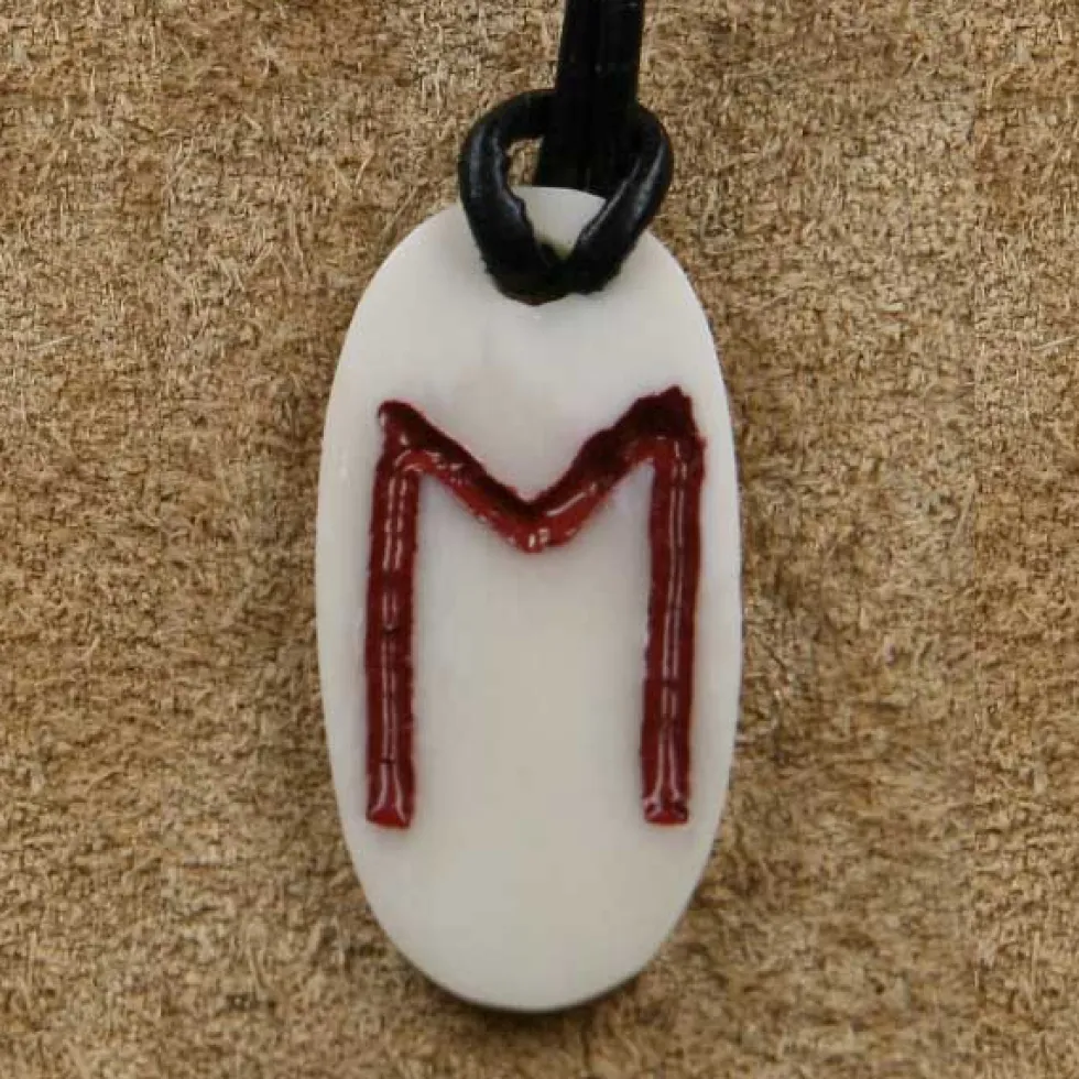 Knochen Rune 19 ehwo - e Schmuck Anhänger