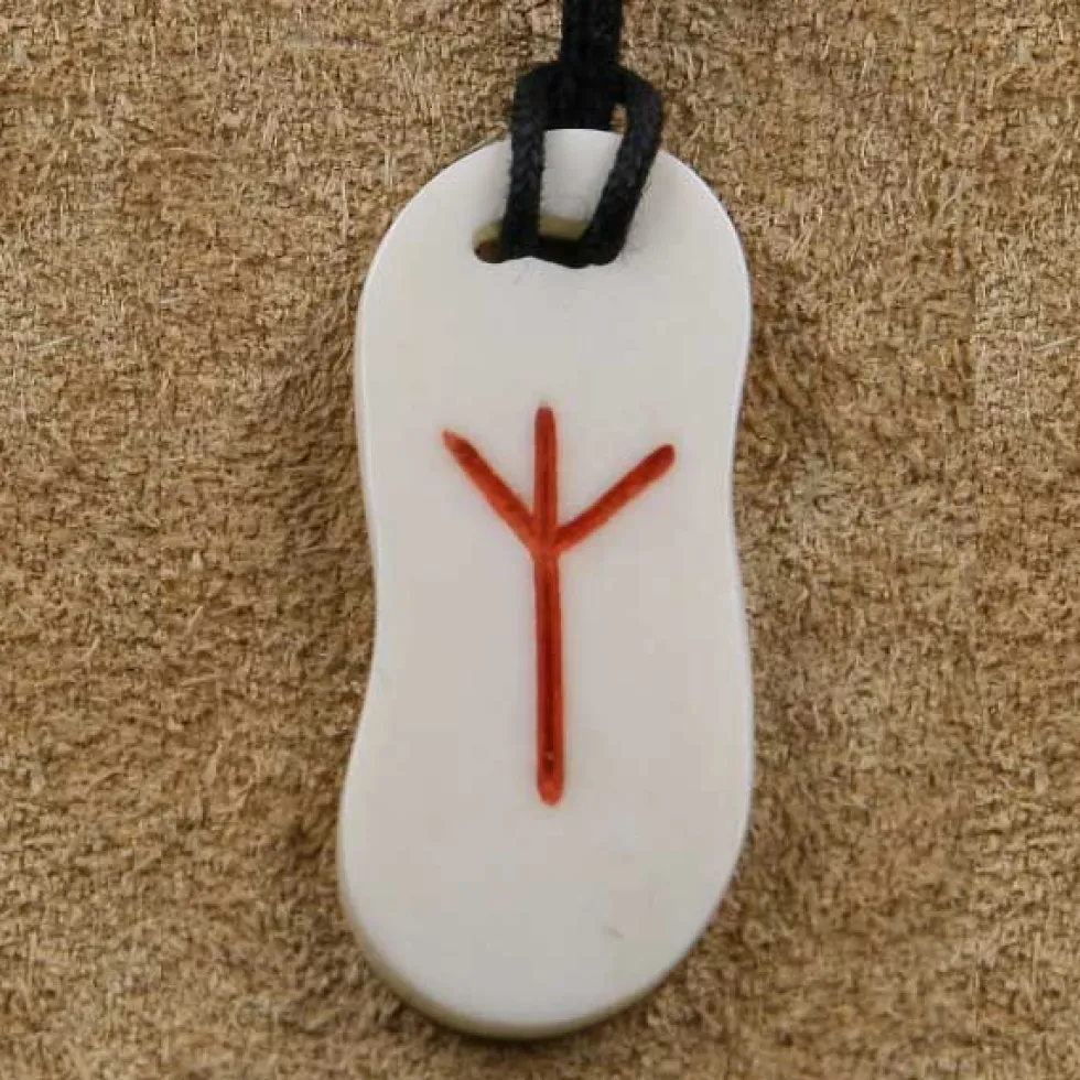 Knochen Rune 15 elhaz Schmuck Anhänger