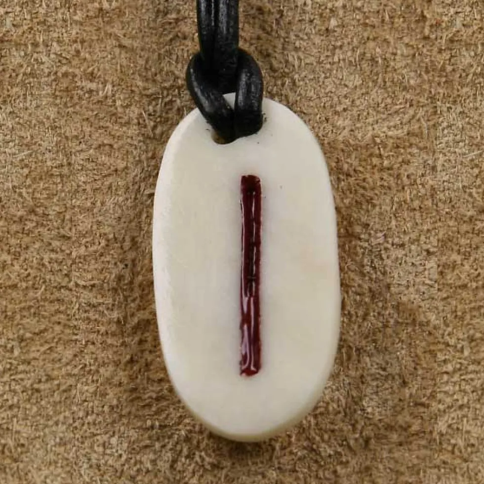 Knochen Rune 11 isa - i Schmuck Anhänger