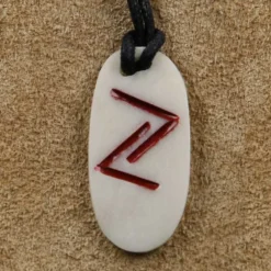 Knochen Rune 12 jera - j Schmuck Anhänger