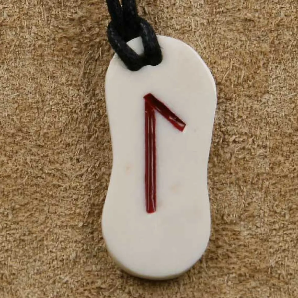 Knochen Rune 21 laguz - l Schmuck Anhänger