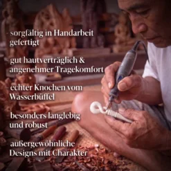 Knochen Rune 10 naudhiz -n Schmuck Anhänger