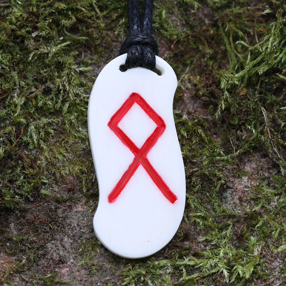 Knochen Rune 24 othala - o Schmuck Anhänger