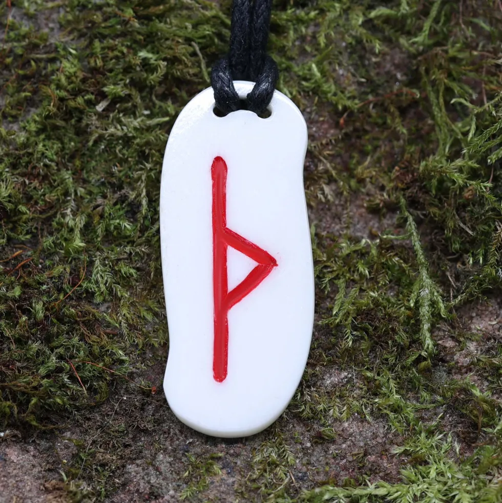Knochen Rune 3 thurisaz - th Schmuck Anhänger