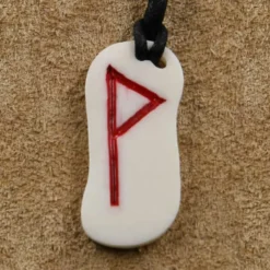 Knochen Rune 8 wunjo - w Schmuck Anhänger