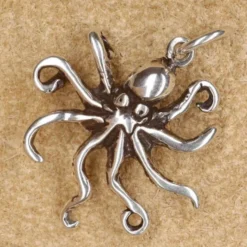Krake Schmuck Anhänger für Kette 925 Silber