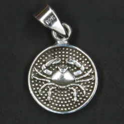 Krebs Schmuck Astrologie Sternzeichen 925 Silber Anhänger Schmuck