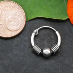 Kreole 925 Silber Kugel 12 mm 1,5mm