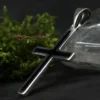 Kreuz mit Onyx Schmuck Kettenanhänger Silber 925