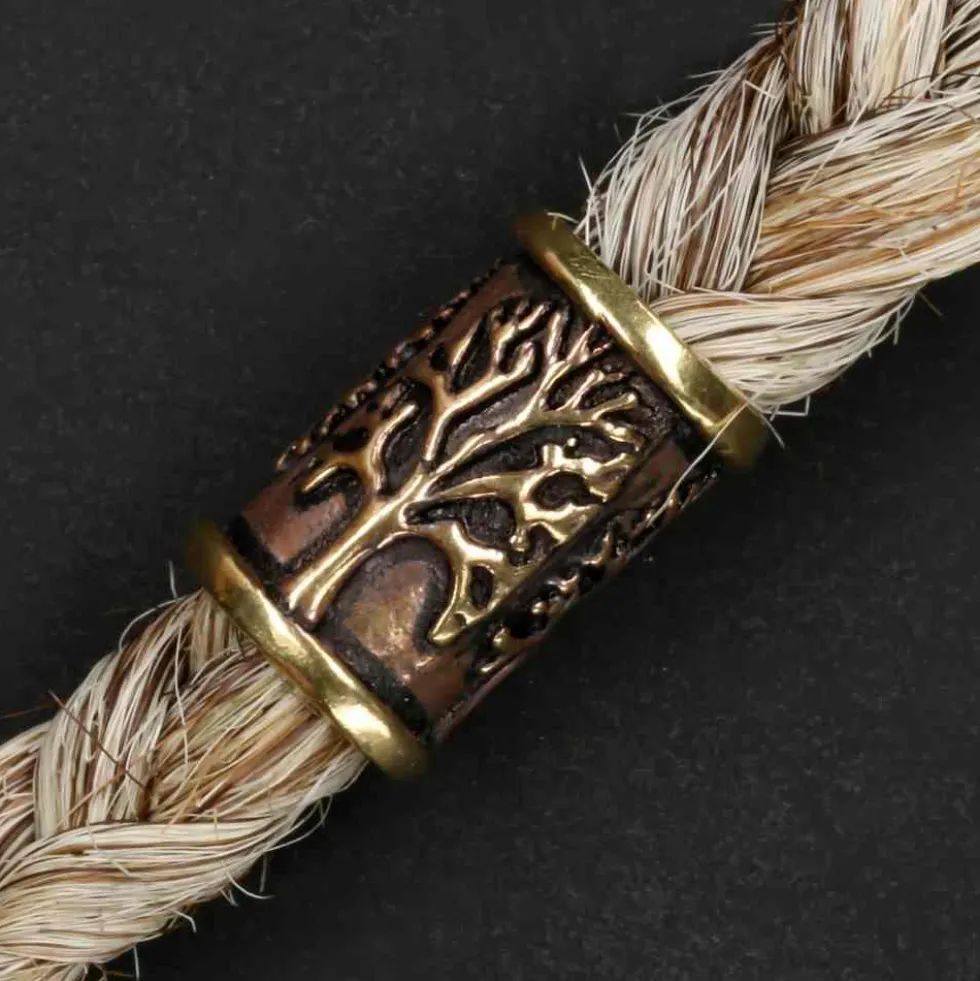 Lebensbaum Bartperle Bartschmuck Bronze Haarschmuck
