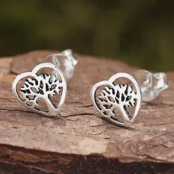 Lebensbaum Ohrstecker Silber 925 Ohrschmuck Ohrring