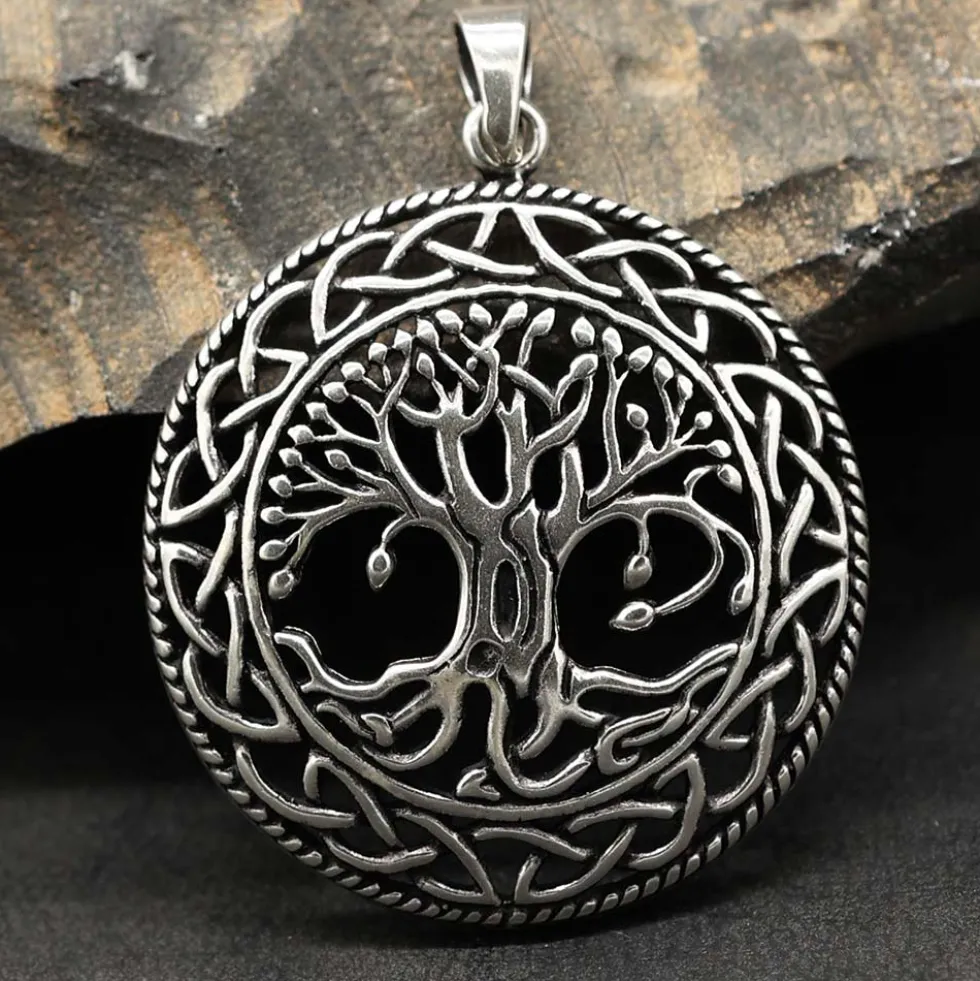 Lebensbaum Schmuck Anhänger 925 Silber keltischer Kettenanhänger