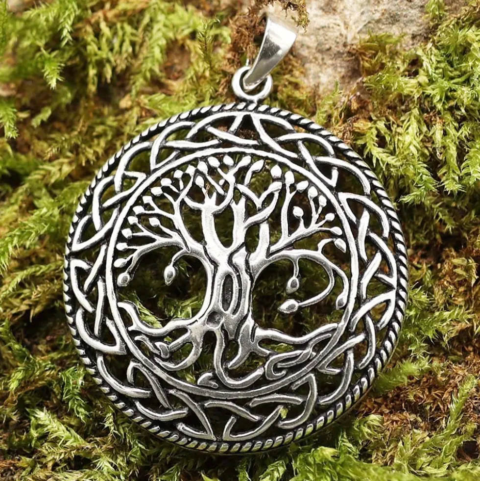 Lebensbaum Schmuck Anhänger 925 Silber keltischer Kettenanhänger