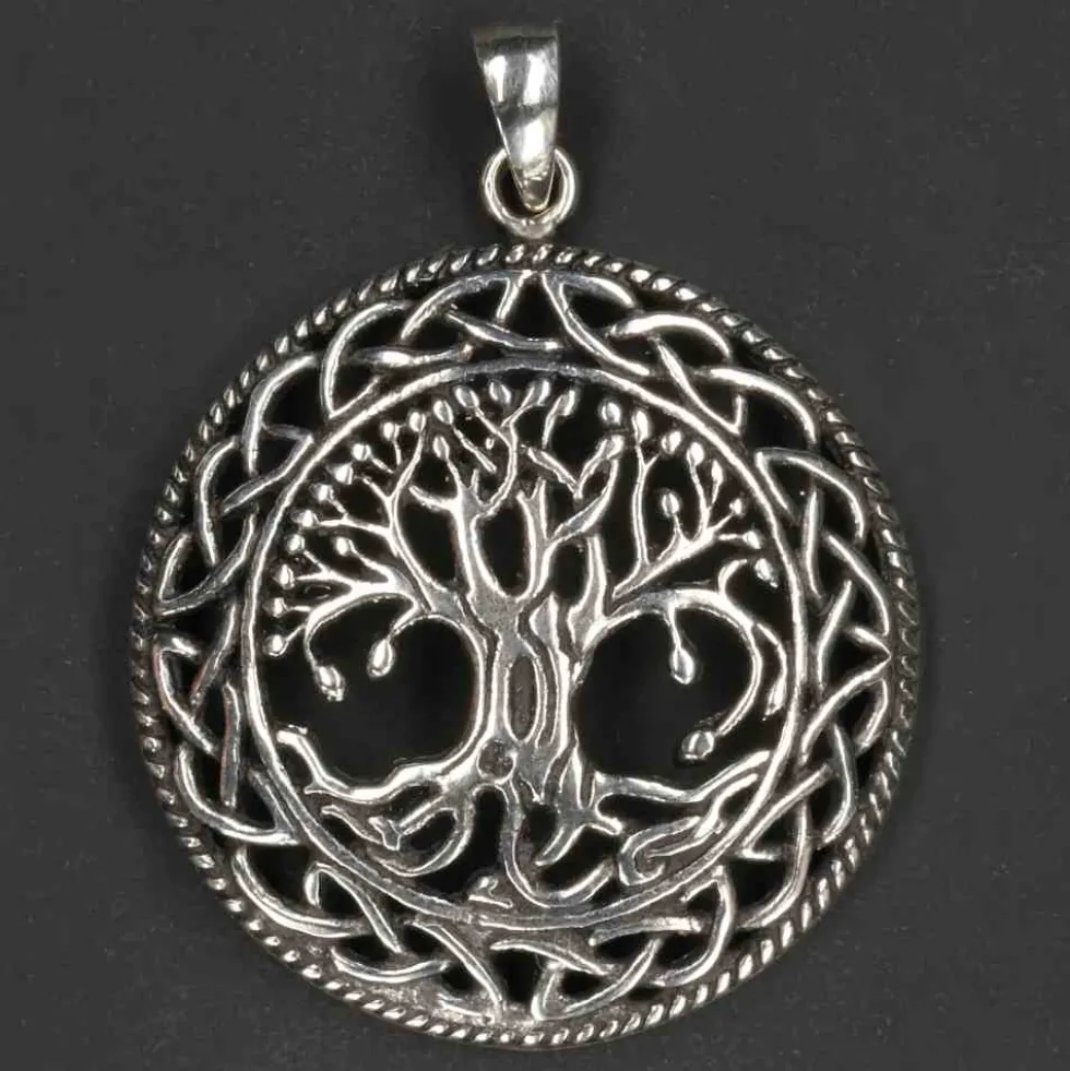 Lebensbaum Schmuck Anhänger 925 Silber keltischer Kettenanhänger
