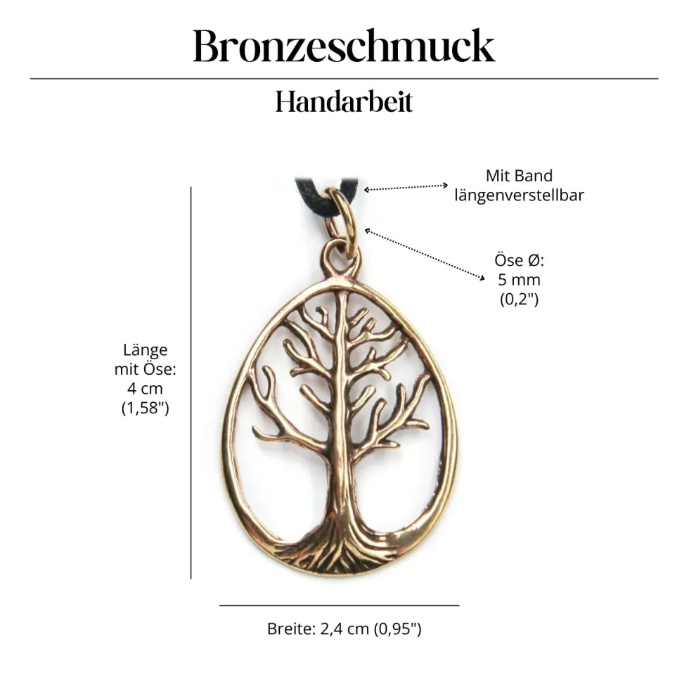 Lebensbaum Schmuck Bronze Anhänger