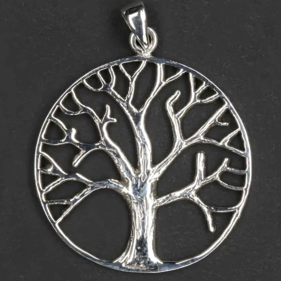 Lebensbaum Schmuck Ø 2,7cm Kettenanhänger 925 Silber