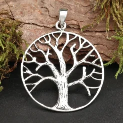 Lebensbaum Schmuck Ø 2,7cm Kettenanhänger 925 Silber