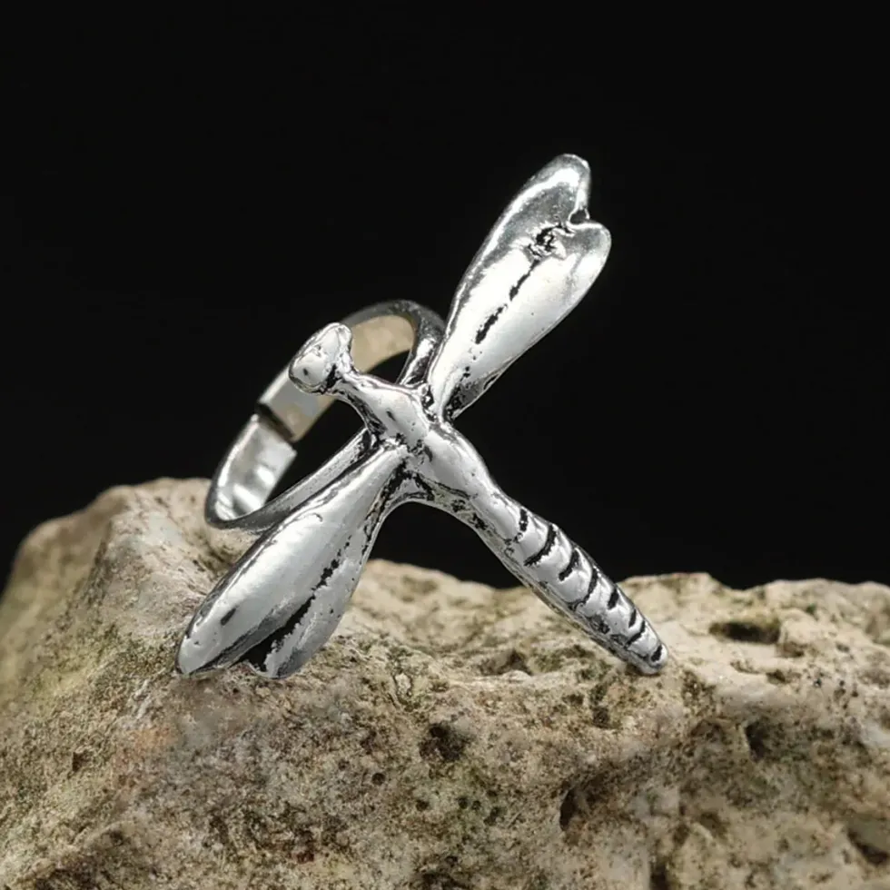 Libelle Ohrklemme 925er Silber Ohrschmuck