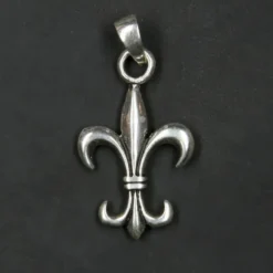 Lilie Fleur de Lys 925 Silber Kettenanhänger
