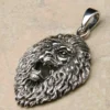 Löwe Kopf Schmuck Anhänger Sternzeichen Silber 925