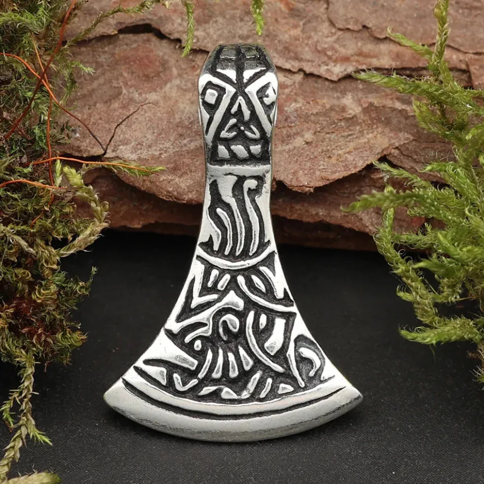 Mammenaxt Wikinger Schmuck 925 Silber Anhänger 2,7cm