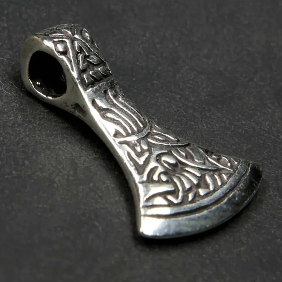 Mammenaxt Wikinger Schmuck 925 Silber Anhänger 2,7cm