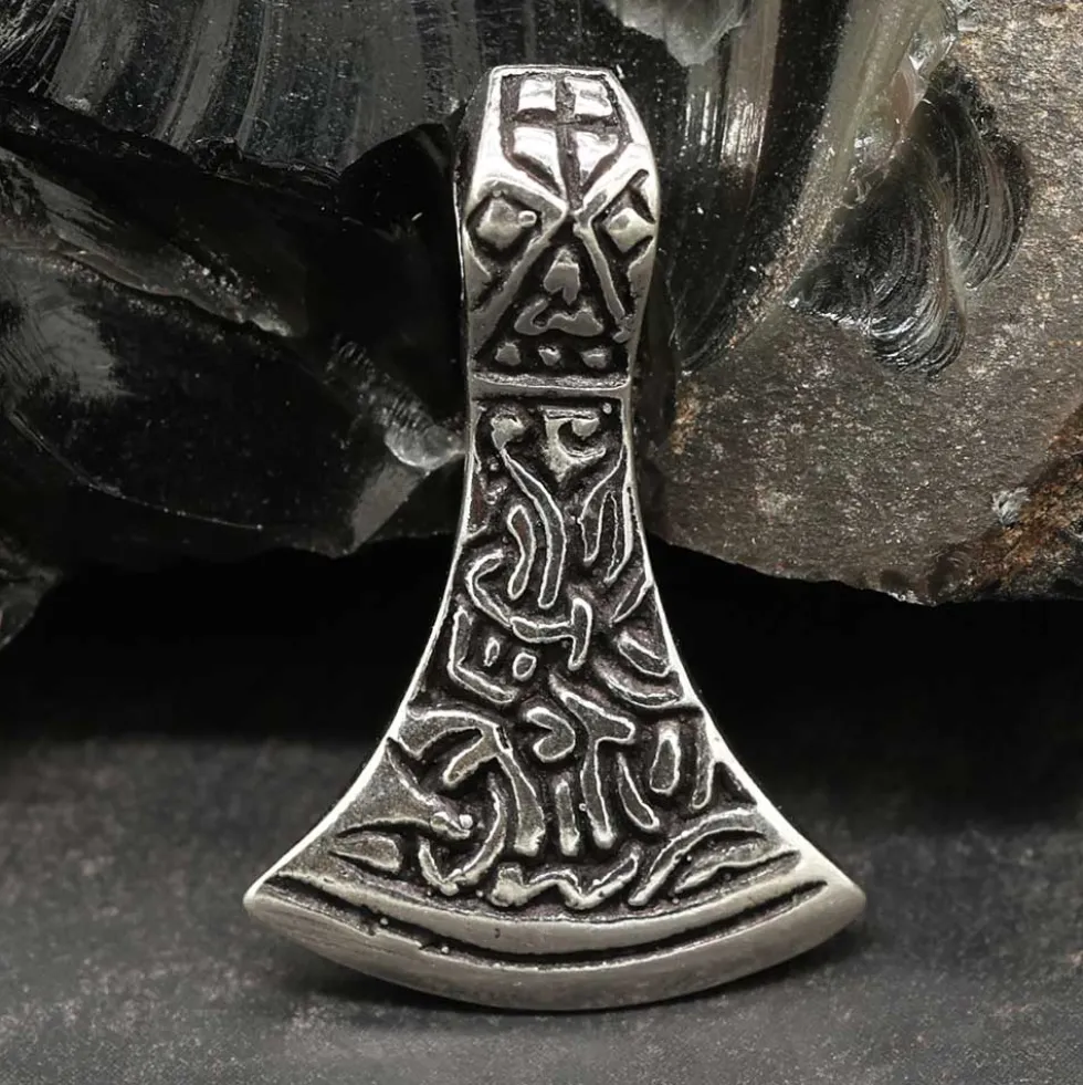 Mammenaxt Wikinger Schmuck 925 Silber Anhänger 2,7cm