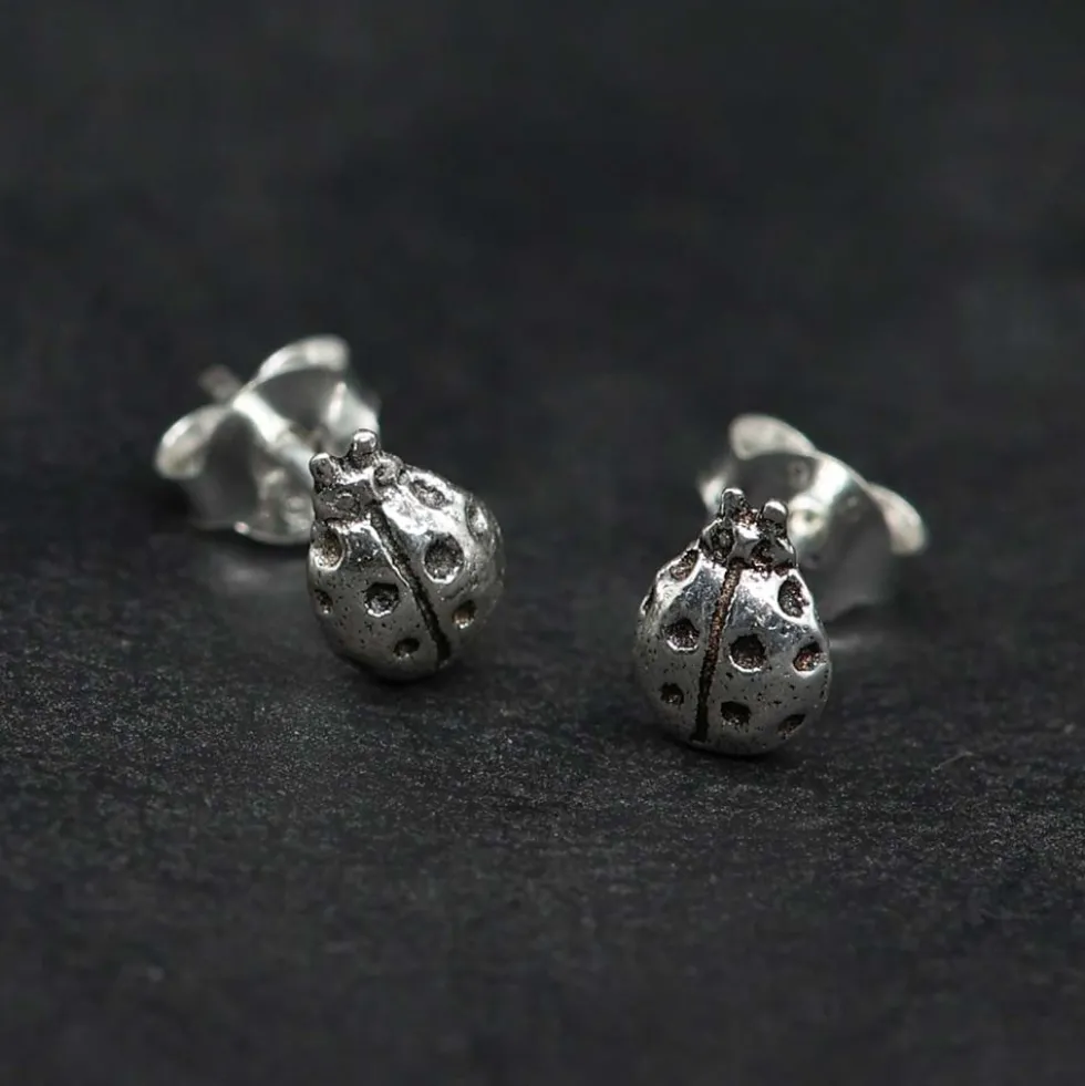 Marienkäfer Ohrstecker 925 Silber Ohrschmuck