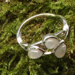Mondstein Ring zartes Design 925er Silber Edelstein Damenring