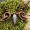 Muin Holzschmuck Kette Collier geschnitzt