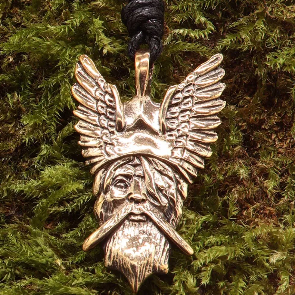 Odin Anhänger Amulett Bronze Schmuck