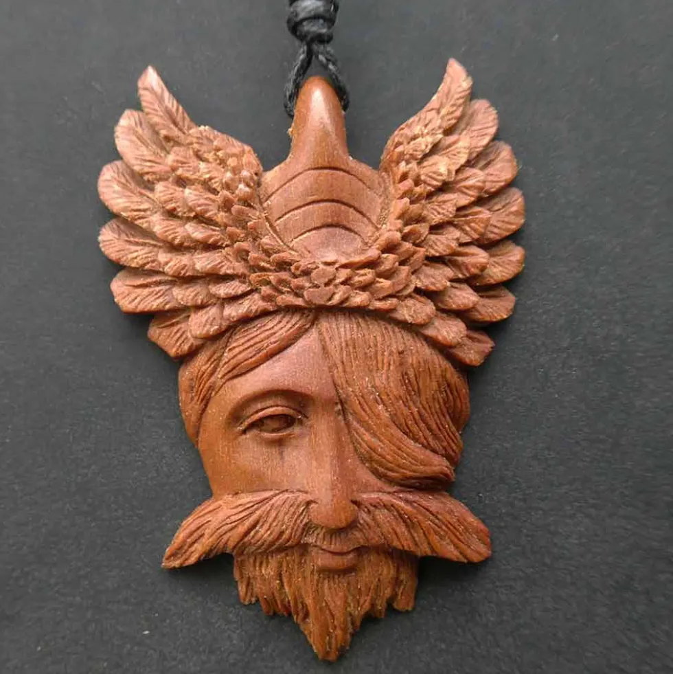 Odin Holzschmuck Anhänger Saboholz