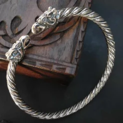 Odins Raben Armreif Silber 925/000 Wikinger Armschmuck Männer